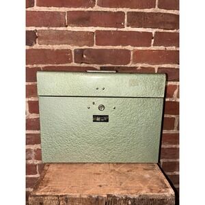 Hamilton Skotch Porta-File Green Metal Document Storage‎ Box